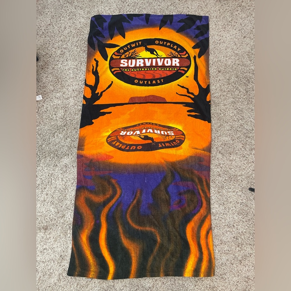 Survivor The Australian Outback beach towel